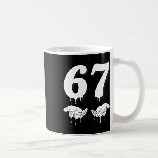 Cool Six Seven 6 7 Meme Gen Alpha S-lang Kostuum M Koffiemok (Rechts)