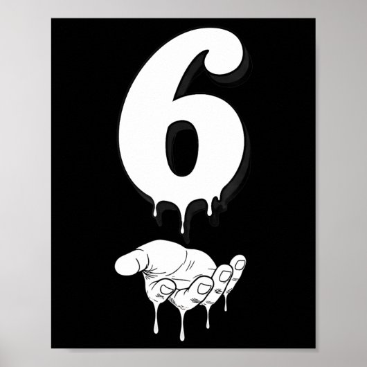 Cool Six Seven 6 7 Meme Gen Alpha S-lang Kostuum M Poster (Voorkant)