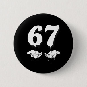 Cool Six Seven 6 7 Meme Gen Alpha S-lang Kostuum M Ronde Button 5,7 Cm