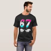 Cool Six Seven 6 7 Meme Gen Alpha S-lang Kostuum M T-shirt (Voorkant volledig)