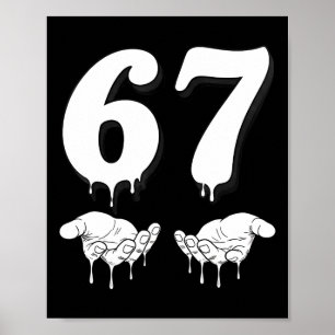 Cool Six Seven 6 7 Meme Gen Alpha Sla Jargon Kostu Poster