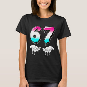 Cool Six Seven 6 7 Meme Gen Alpha Sla Jargon Kostu T-shirt