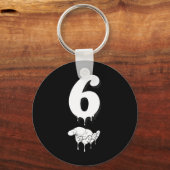 Cool Six Seven 6 7 Meme Gen Alpha Slaapkleding Ma Sleutelhanger (Voorkant)