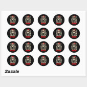 Cool Six Seven Bruh Santa Kids Christmas Party 67  Ronde Sticker (Vel)