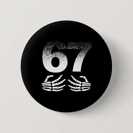 Cool Six Seven Gen Alpha Sla Jargon Populaire Meme Ronde Button 5,7 Cm (Voorkant)
