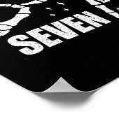 Cool Six Seven Number Gen Alpha Slang 6 7 Trending Poster (Hoek)