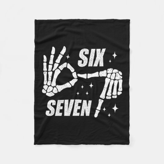 Cool Six Seven Nummer Gen Alpha Slang 6 7 Trending Fleece Deken (Voorkant)