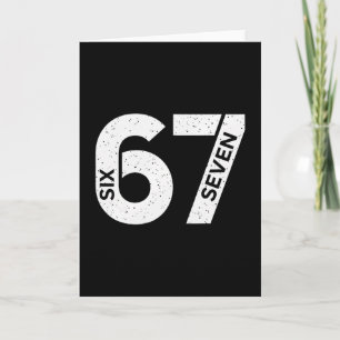 Cool Six Seven Nummer Gen Alpha Slang 6 7 Trending Kaart