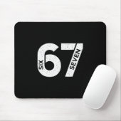 Cool Six Seven Nummer Gen Alpha Slang 6 7 Trending Muismat (Met muis)
