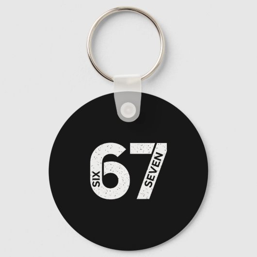 Cool Six Seven Nummer Gen Alpha Slang 6 7 Trending Sleutelhanger (Voorkant)