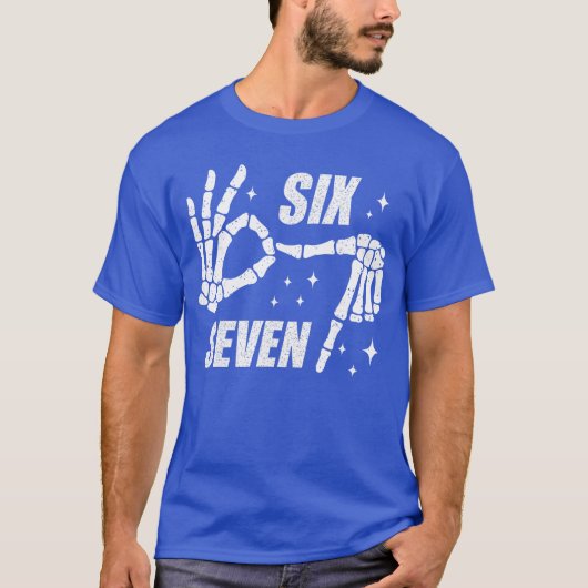 Cool Six Seven Nummer Gen Alpha Slang 6 7 Trending T-shirt (Voorkant)