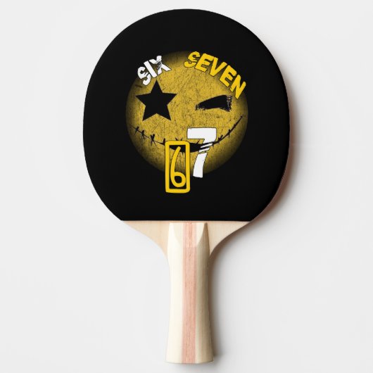 Cool Six Seven Ping Pong Bat! Tafeltennisbatje (Voorkant)