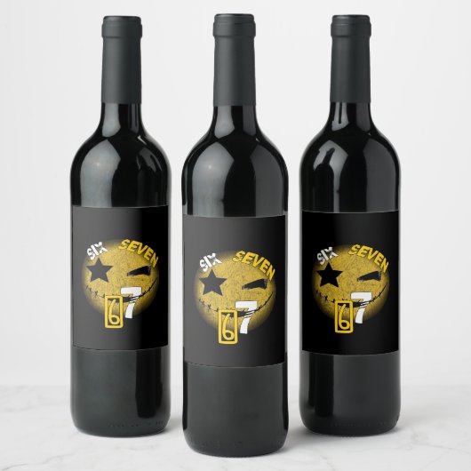 Cool Six Seven Wijnlabels! Wijn Etiket (Flessen)