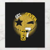 Cool Six Seven Wijnlabels! Wijn Etiket (Enkel label)