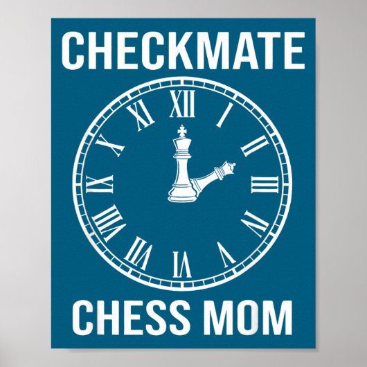 Cool Sjaakmat Schaken Moeder Tijd Gek Poster (Voorkant)