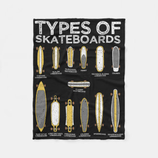 Cool Skateboard Art For Men Women Skateboarder Ska Fleece Deken