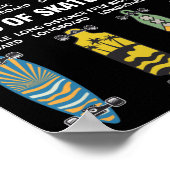 Cool Skateboard Art Skateboarding-overs Poster (Hoek)