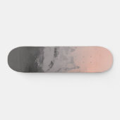 Cool skateboard kunst | Meisjes skateboard roze zw (Horizontaal)