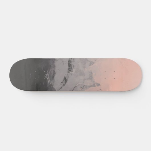 Cool skateboard kunst | Meisjes skateboard roze zw (Horizontaal)