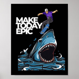 Cool Skateboard Kunst Voor Mannen Vrouwen Skateboa Poster