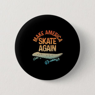 Cool Skateboard Kunst Voor Mannen Vrouwen Skaten S Ronde Button 5,7 Cm