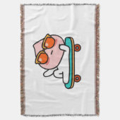 Cool skateboard-moment deken (Voorkant Verticaal)
