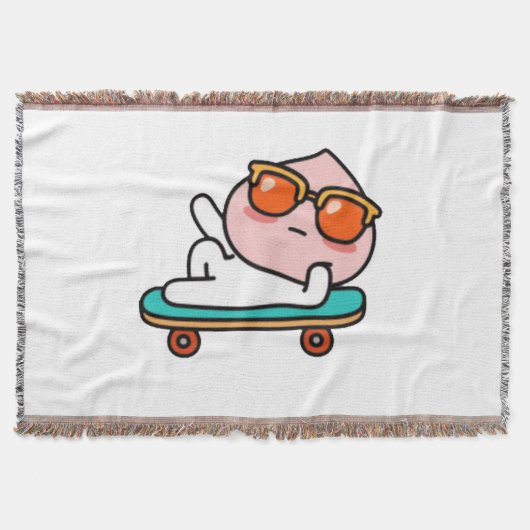 Cool skateboard-moment deken (Voorkant)