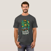Cool Skateboarden Funny Turtle Pun T-shirt (Voorkant volledig)
