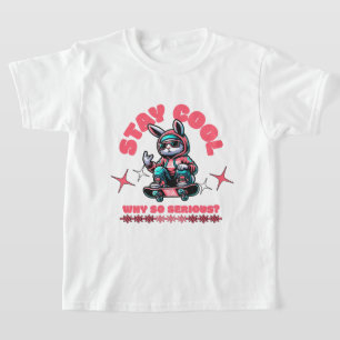 Cool Skateboarding Bunny T-shirt