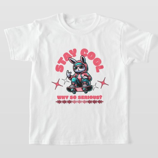 Cool Skateboarding Bunny T-shirt (Laagn)