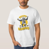 Cool Skateboarding monkey - Skate or eat bananas T-shirt (Voorkant)