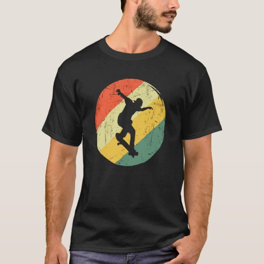 Cool Skateboarding Retro Vintage skateboard Skateb T-shirt (Voorkant)