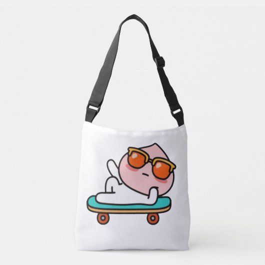 Cool skateboardmoment crossbody tas (Voorkant)