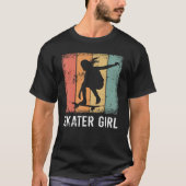 Cool Skater Art Women Girls Skateboarden Skateboar T-shirt (Voorkant)