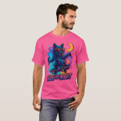 Cool Skater Cat – Urban Street Style T-shirt (Voorkant volledig)