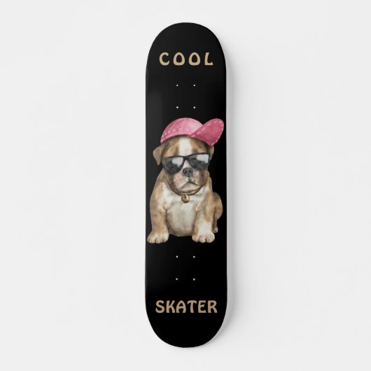 COOL SKATER DOG SKATEBOARD (Voorkant)