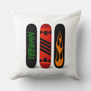 Cool skater skateboard gepersonaliseerd kussen