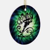 Cool Skater; Skateboarder Keramisch Ornament (Rechts)