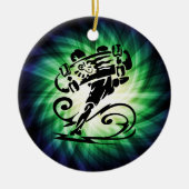 Cool Skater; Skateboarder Keramisch Ornament (Voorkant)