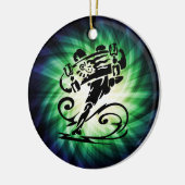 Cool Skater; Skateboarder Keramisch Ornament (Links)