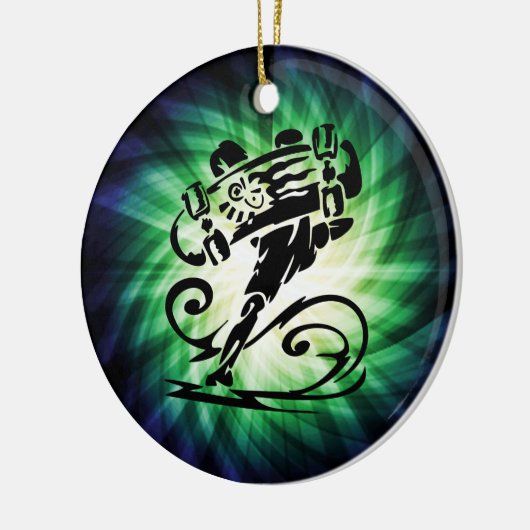 Cool Skater; Skateboarder Keramisch Ornament (Links)