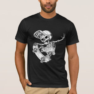 Cool Skater Skeleton - Grunge & Emo Streetwear T-shirt
