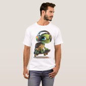 Cool Skater Turtle T-shirt (Voorkant volledig)