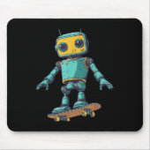 Cool Skating Robot With Skateboard Costume Muismat (Voorkant)