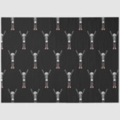 Cool Skelet Halloween Patroon Tissuepapier (Voorkant)