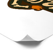 Cool skelet honden Halloween poster, leuke puppy i Poster (Hoek)