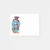 Cool Skelet in een Top Hat Halloween Post-it® Notes (Voorkant)