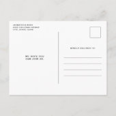 Cool Skelet in een Top Hat Halloween Uitnodiging Briefkaart (Achterkant)