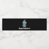 Cool Skelet in een Top Hat Halloween Waterfles Etiket (Enkel label)