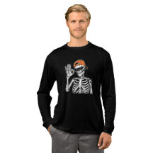 Cool skelet met oranje pet | Hip-Hop Halloween